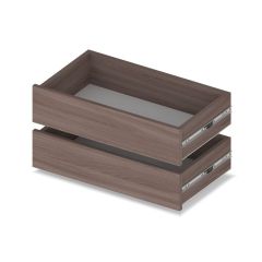 МАРТИН Шкаф-купе с зеркалом Шимо темный (2200*450) М422 в Тавде - tavda.mebel24.online | фото 3