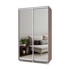 РОЛАНД Шкаф-купе с зеркалами Шимо темный (450*1300) Р433 в Тавде - tavda.mebel24.online | фото