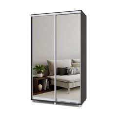 РОЛАНД Шкаф-купе с зеркалами Венге (450*1300) Р433 в Тавде - tavda.mebel24.online | фото 2