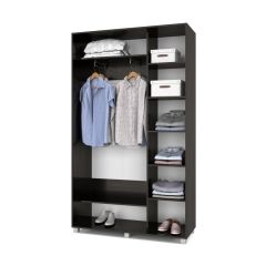 РОЛАНД Шкаф-купе с зеркалами Венге (450*1300) Р433 в Тавде - tavda.mebel24.online | фото 3
