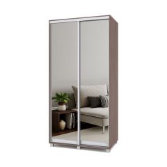 РОЛАНД Шкаф-купе с зеркалами Шимо темный (450*1100) Р413 в Тавде - tavda.mebel24.online | фото 2