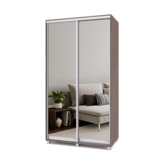 РОЛАНД Шкаф-купе с зеркалами Шимо темный (450*1200) Р423 в Тавде - tavda.mebel24.online | фото 2