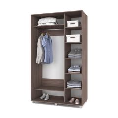 РОЛАНД Шкаф-купе с зеркалами Шимо темный (600*1400) Р643 в Тавде - tavda.mebel24.online | фото 2