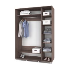 РОЛАНД Шкаф-купе с зеркалами Шимо темный (600*1800) Р683 в Тавде - tavda.mebel24.online | фото 2