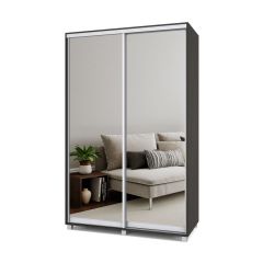 РОЛАНД Шкаф-купе с зеркалами Венге (450*1400) Р443 в Тавде - tavda.mebel24.online | фото 2