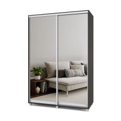 РОЛАНД Шкаф-купе с зеркалами Венге (450*1500) Р453 в Тавде - tavda.mebel24.online | фото 2