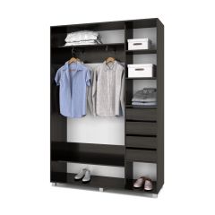 РОЛАНД Шкаф-купе с зеркалами Венге (450*1700) Р473 в Тавде - tavda.mebel24.online | фото 4