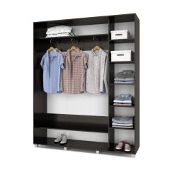 РОЛАНД Шкаф-купе с зеркалами Венге (450*1800) Р483 в Тавде - tavda.mebel24.online | фото 2