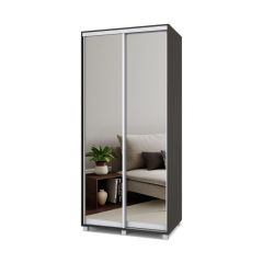 РОЛАНД Шкаф-купе с зеркалами Венге (600*1000) Р603 в Тавде - tavda.mebel24.online | фото