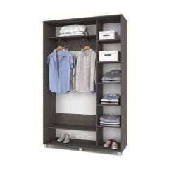 РОЛАНД Шкаф-купе с зеркалом Анкор темный (450*1400) Р442 в Тавде - tavda.mebel24.online | фото 3