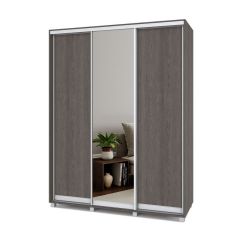 РОЛАНД Шкаф-купе с зеркалом Анкор темный (450*1700) Р472 в Тавде - tavda.mebel24.online | фото 2