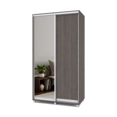 РОЛАНД Шкаф-купе с зеркалом Анкор темный (600*1200) Р622 в Тавде - tavda.mebel24.online | фото