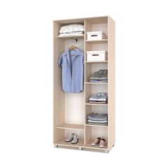 РОЛАНД Шкаф-купе с зеркалом Млечный дуб (450*1000) Р402 в Тавде - tavda.mebel24.online | фото 3