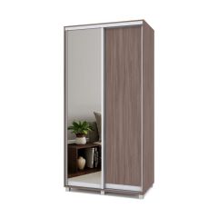 РОЛАНД Шкаф-купе с зеркалом Шимо темный (450*1100) Р412 в Тавде - tavda.mebel24.online | фото 2