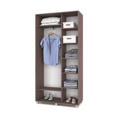 РОЛАНД Шкаф-купе с зеркалом Шимо темный (450*1100) Р412 в Тавде - tavda.mebel24.online | фото 3
