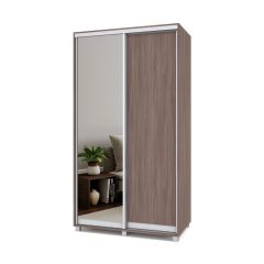 РОЛАНД Шкаф-купе с зеркалом Шимо темный (450*1200) Р422 в Тавде - tavda.mebel24.online | фото 2
