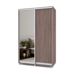 РОЛАНД Шкаф-купе с зеркалом Шимо темный (450*1400) Р442 в Тавде - tavda.mebel24.online | фото 2