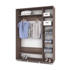 РОЛАНД Шкаф-купе с зеркалом Шимо темный (450*1600) Р462 в Тавде - tavda.mebel24.online | фото 3