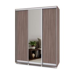 РОЛАНД Шкаф-купе с зеркалом Шимо темный (450*1700) Р472 в Тавде - tavda.mebel24.online | фото