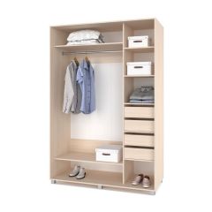 РОЛАНД Шкаф-купе зеркалом Млечный дуб (600*1500) Р652 в Тавде - tavda.mebel24.online | фото 4