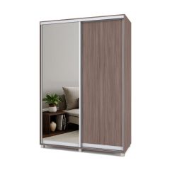 РОЛАНД Шкаф-купе с зеркалом Шимо темный (600*1500) Р652 в Тавде - tavda.mebel24.online | фото
