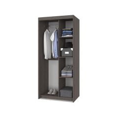 ТОМАС Шкаф-купе с зеркалом Анкор темный/светлый Т22 в Тавде - tavda.mebel24.online | фото 2