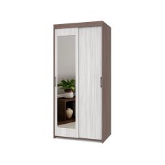 ТОМАС Шкаф-купе с зеркалом Шимо темный/светлый Т22 в Тавде - tavda.mebel24.online | фото