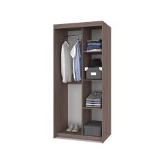ТОМАС Шкаф-купе с зеркалом Шимо темный/светлый Т22 в Тавде - tavda.mebel24.online | фото 2