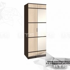 Шкаф 2-х створчатый Сакура + Зеркало (венге/лоредо) в Тавде - tavda.mebel24.online | фото 2