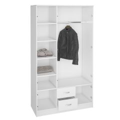 Шкаф Ронда ШК-3 с зеркалом (Белый) в Тавде - tavda.mebel24.online | фото 2
