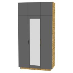 Шкаф с зеркалом "Аврора (H23_M)" в Тавде - tavda.mebel24.online | фото 19