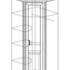 Шкаф угловой №562 "Алиса" (угол 875*875) в Тавде - tavda.mebel24.online | фото 2