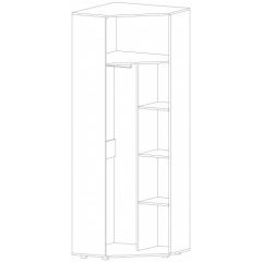 ИНФИНИТИ Прихожая Шкаф угловой (Ясень шимо комб.) в Тавде - tavda.mebel24.online | фото 2