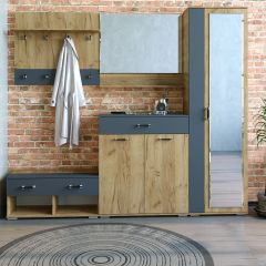 Шкаф ун-й с зеркалом НКМ Бостон Секция 5 в Тавде - tavda.mebel24.online | фото 2