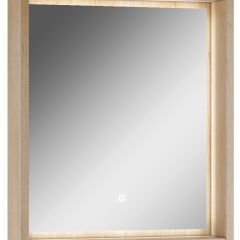 Шкаф-зеркало Nice 60 с подсветкой Домино (DN4706HZ) в Тавде - tavda.mebel24.online | фото