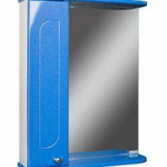 Шкаф-зеркало Радуга Синий металлик 55 левый АЙСБЕРГ (DA1129HZR) в Тавде - tavda.mebel24.online | фото 1