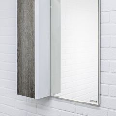 Шкаф-зеркало Uno 60 Дуб серый левый/правый Домино (DU1503HZ) в Тавде - tavda.mebel24.online | фото 8