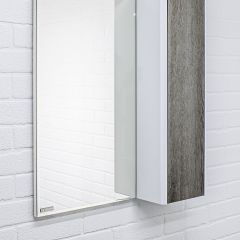 Шкаф-зеркало Uno 60 Дуб серый левый/правый Домино (DU1503HZ) в Тавде - tavda.mebel24.online | фото 9