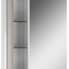 Шкаф-зеркало Uno 60 Дуб серый левый/правый Домино (DU1503HZ) в Тавде - tavda.mebel24.online | фото 3
