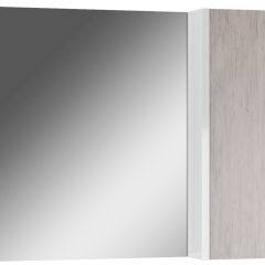 Шкаф-зеркало Uno 80 Дуб серый левый/правый Домино (DU1504HZ) в Тавде - tavda.mebel24.online | фото