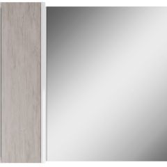 Шкаф-зеркало Uno 80 Дуб серый левый/правый Домино (DU1504HZ) в Тавде - tavda.mebel24.online | фото 2