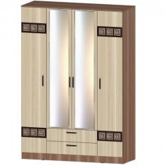 КОСТА-РИКА Шкаф 4-х створчатый (шимо темный/шимо светлый) в Тавде - tavda.mebel24.online | фото