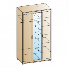 Спальня Мелисса композиция 3 (Гикори Джексон светлый) в Тавде - tavda.mebel24.online | фото 4