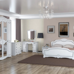 ЛОТОС Спальный гарнитур (модульный) белый лак в Тавде - tavda.mebel24.online | фото