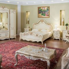 Спальный гарнитур Мона Лиза (крем) 1600 в Тавде - tavda.mebel24.online | фото