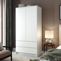 МОРИ Спальный гарнитур (белый) в Тавде - tavda.mebel24.online | фото 7