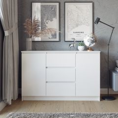 МОРИ Спальный гарнитур (белый) в Тавде - tavda.mebel24.online | фото 12