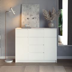 МОРИ Спальный гарнитур (белый) в Тавде - tavda.mebel24.online | фото 13