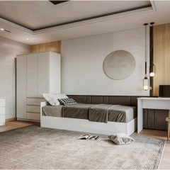 МОРИ Спальный гарнитур (белый) в Тавде - tavda.mebel24.online | фото 21