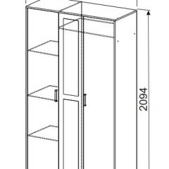 Спальный гарнитур МСП-1 (Дуб золотой/Камень темный) 1400 в Тавде - tavda.mebel24.online | фото 9